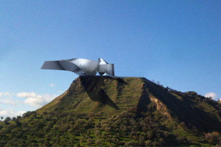 Kalabrien, Kunstmuseum Strongli, Himmelblau